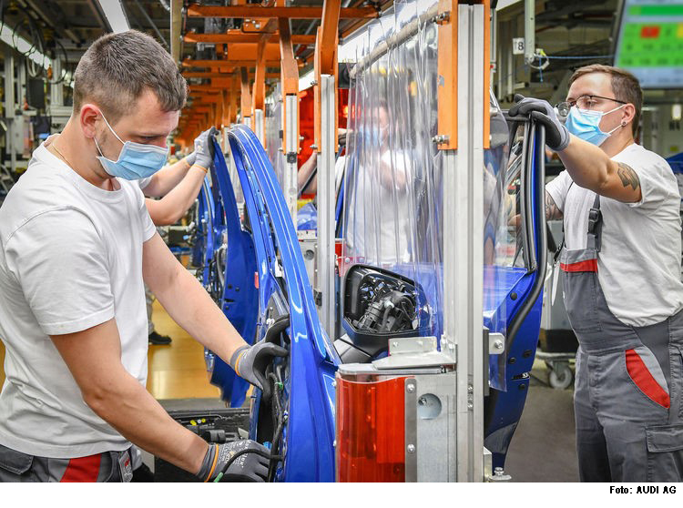 Wiederanlauf der Produktion bei Audi in Ingolstadt