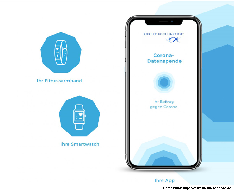 Neue Corona-Datenspende-App des RKI 