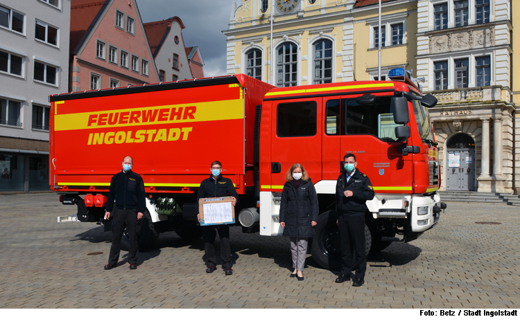 Materialspende aus chinesischer Partnerstadt 