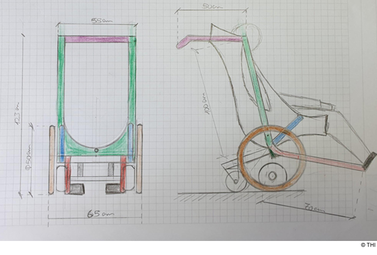 THI-Studierende entwickeln Transportmittel für Personen mit Handicap