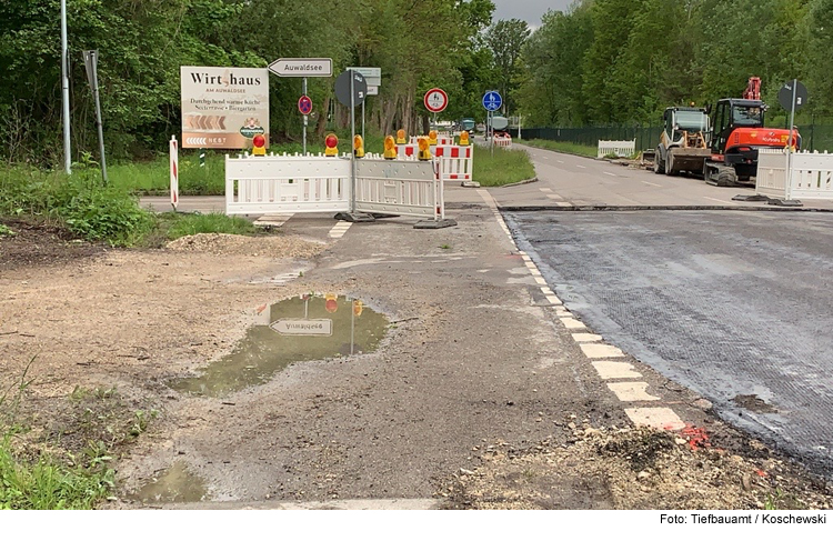 Vollausbau der Straße Am Auwaldsee 