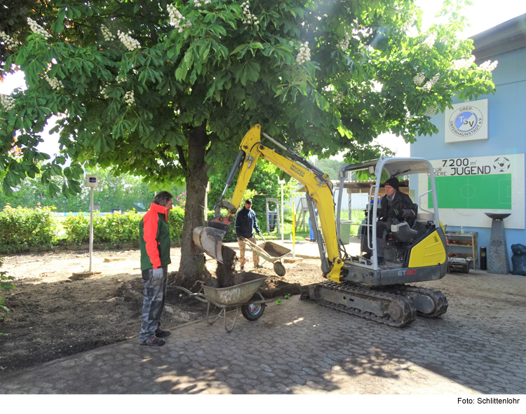 Biergartenumbau an Vereinsgaststätte