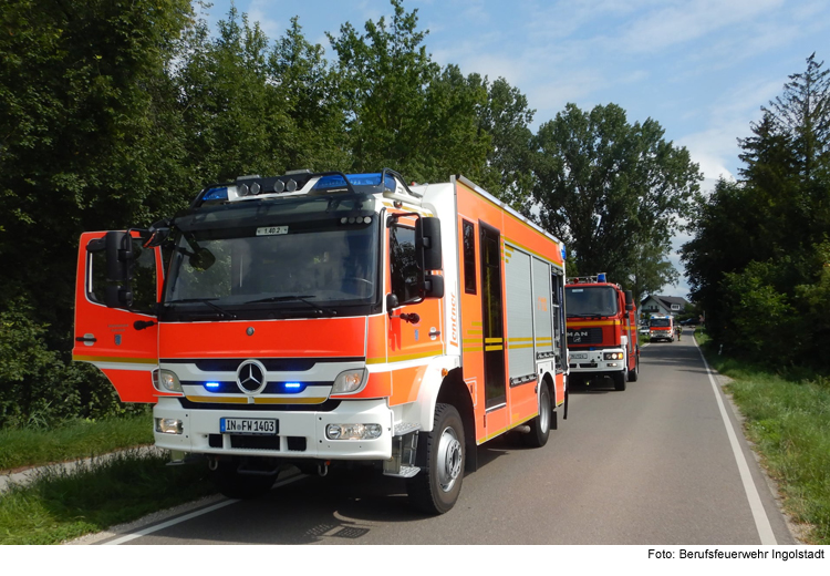 Alarmstichwort: „Brand Gartenhütte“