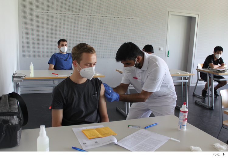 Sonderimpfaktion im Rahmen der Campus-Eröffnung in Neuburg