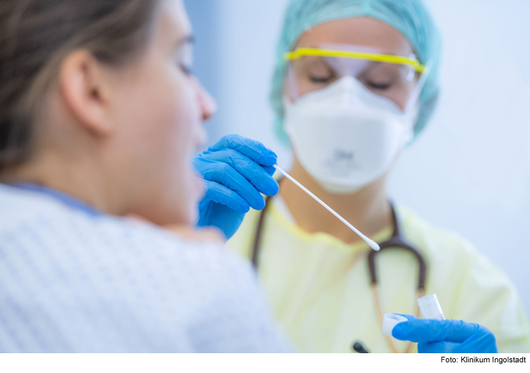 Klinikum-Besucher brauchen einen Test