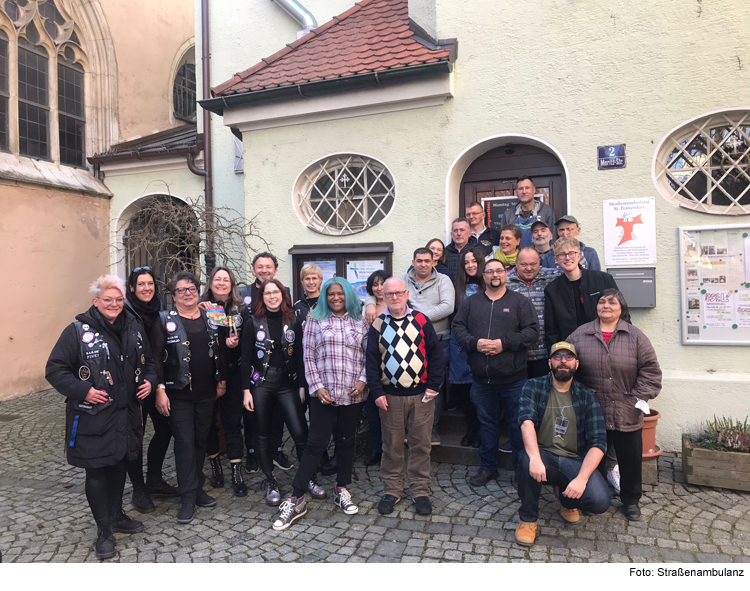 Barber Angels in der Straßenambulanz