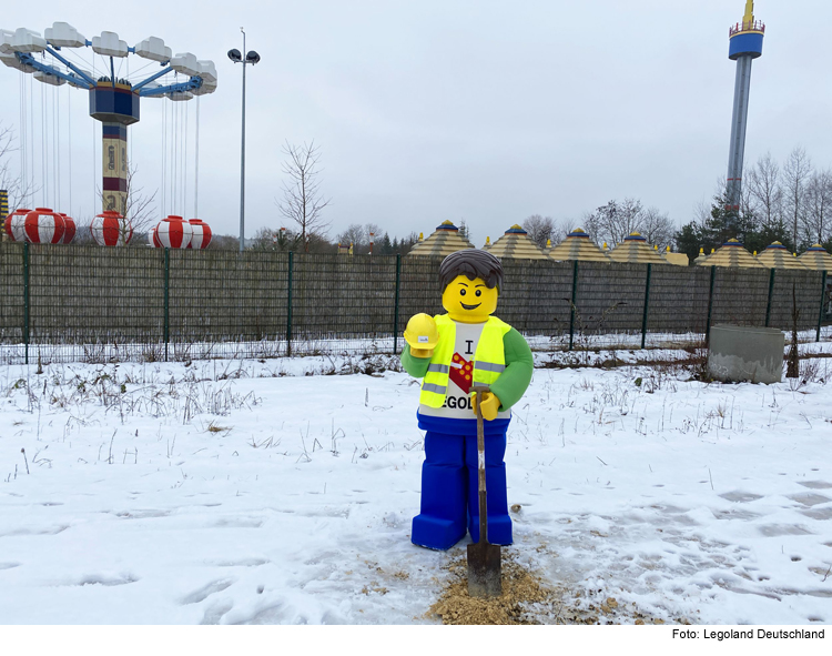 Kopfüber im Legoland