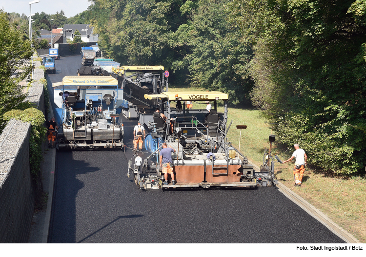 Westliche Ringstraße wird asphaltiert