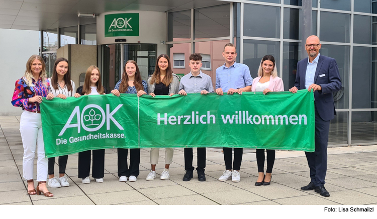 Ausbildungsbeginn bei der AOK in Ingolstadt