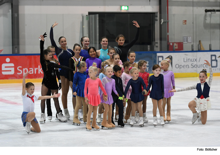 Generalprobe der Eiskunstlauf-Kinder