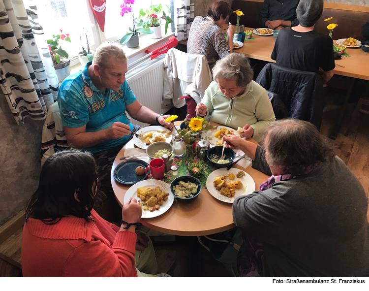 Die Straßenambulanz St. Franziskus braucht dringend Lebensmittel