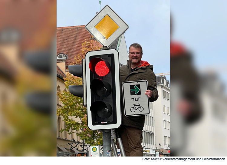 Ingolstadt führt den Grünpfeil für Radfahrer ein