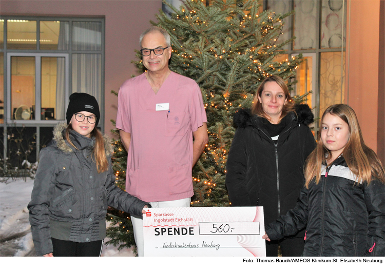 Soziales Engagement für kranke Kinder an Weihnachten