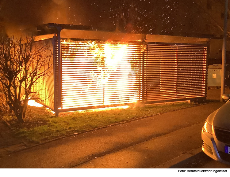 Feuerteufel wieder in Ingolstadt unterwegs