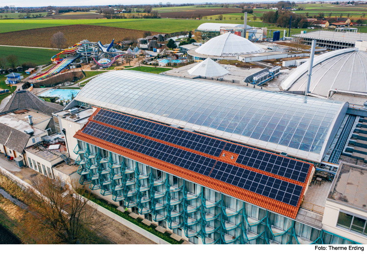 Therme Erding bündelt Sonnenkraft