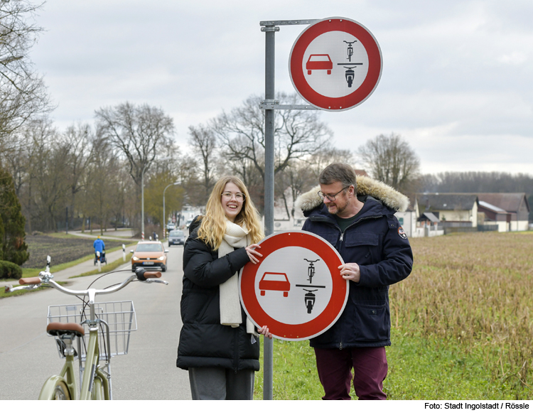 Ingolstadt hat ein neues Verkehrsschild