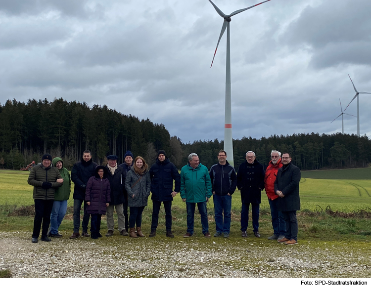 SPD Ingolstadt besichtigt Bürgerwindpark in Denkendorf