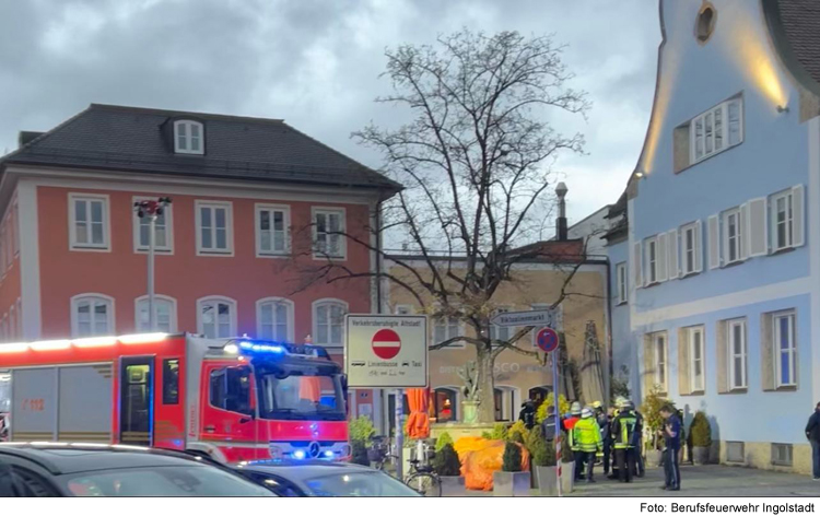 Feuerwehreinsatz in Ingolstädter Altstadt