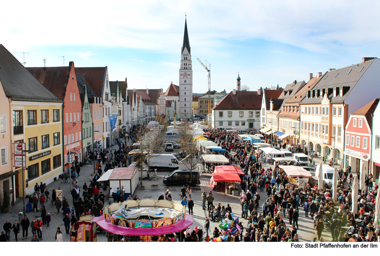 Maidult und offene Geschäfte