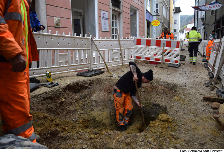 Behelfsversorgung in der Pfahlstraße