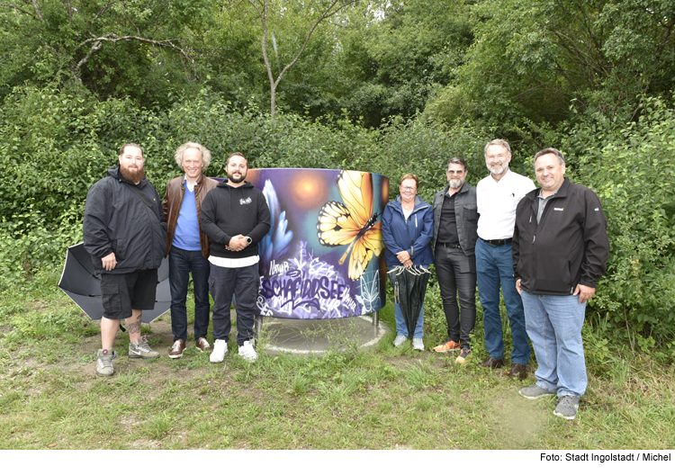 Neue Graffiti-Umkleidekabine am Schafirrsee