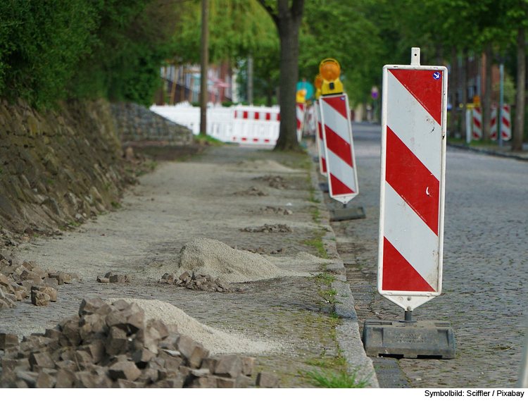 Absperrbake gestohlen