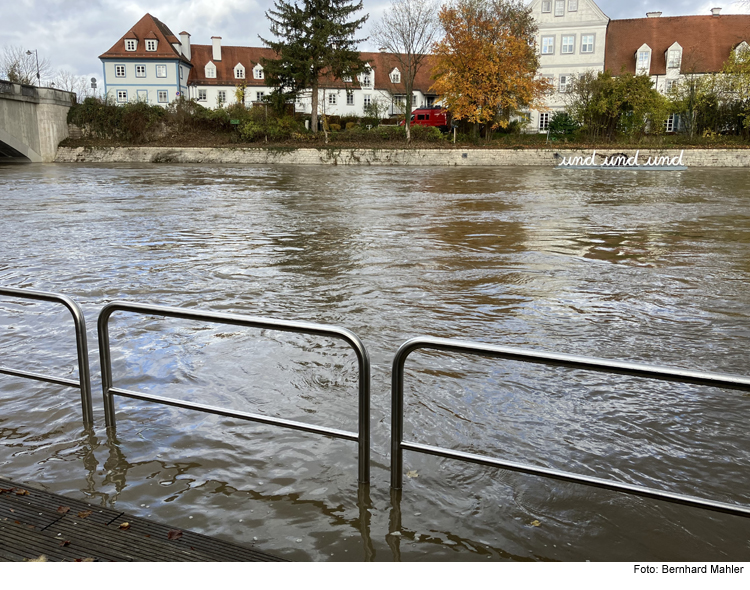 Donaupegel steigt nochmal