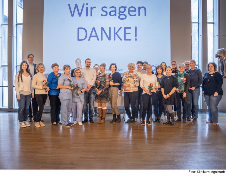 51 Jubilare im Klinikum Ingolstadt geehrt