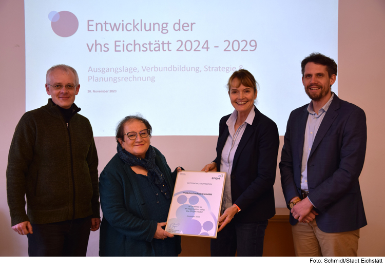 Volkshochschule erneut EFQM-zertifiziert