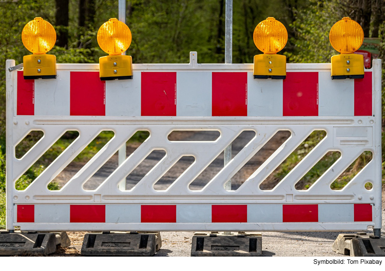 Immer wieder Vollsperrungen auf Bundesstraße