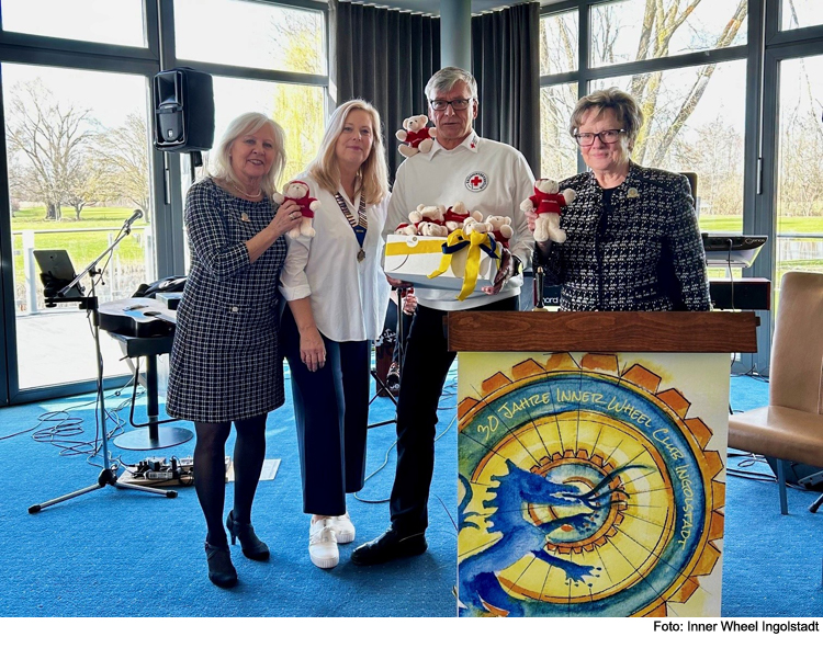 Jubiläum beim Inner Wheel Club Ingolstadt: 5.000 Euro an BRK gespendet