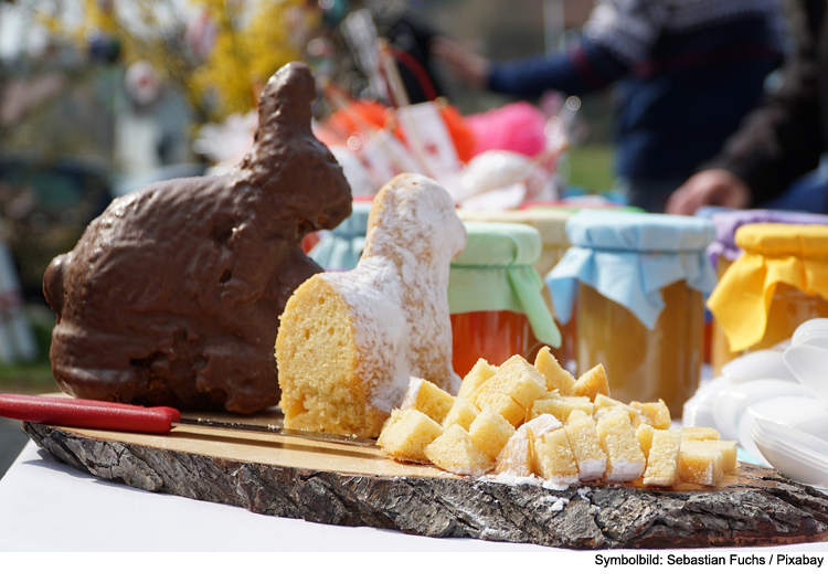 Osteraktionen auf dem Ingolstädter Wochen- und Viktualienmarkt