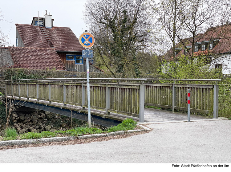 Ilmbrücke bis Ende Mai gesperrt