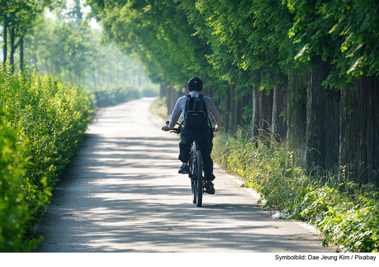 Fahrradfahrer verursacht Unfall und fährt einfach davon