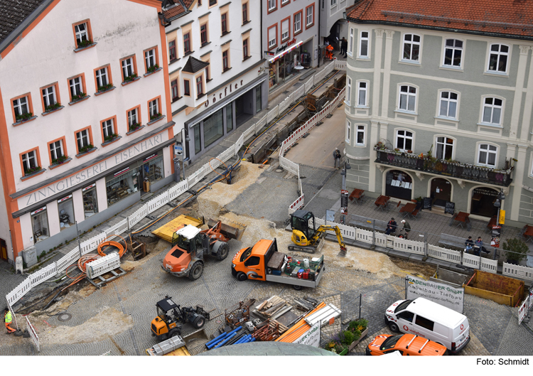 Gabrielistraße: Baustelle im Zeitplan – Gastronomie wieder umgezogen