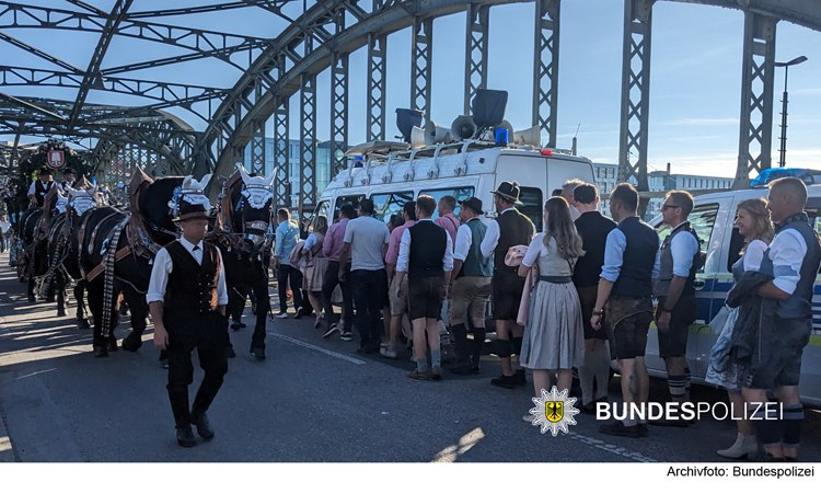 Bundespolizei ist gut für Münchener Oktoberfest gerüstet