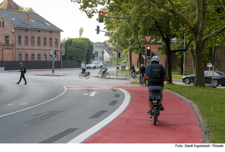 Verbesserte Radverkehrsführung in Ingolstadt