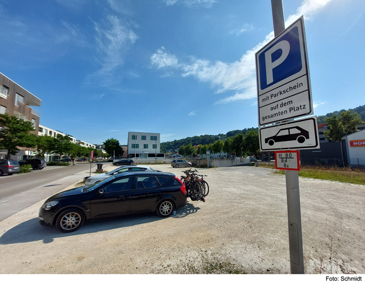 Übergangs-Parkplatz wird aufgelöst, 20 neue Parkplätze entstehen