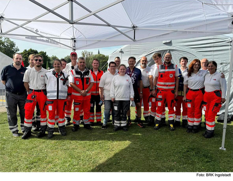 BRK beim Ingolstädter Triathlon im Einsatz