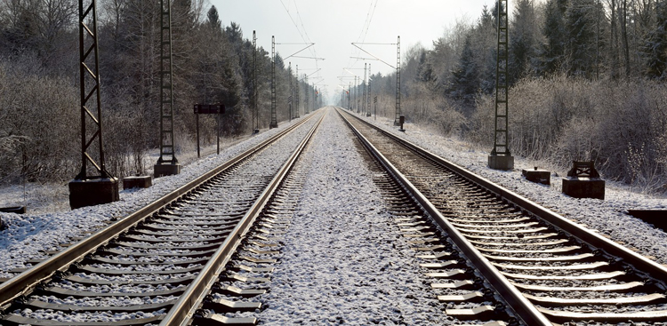 Heimweg im Gleis