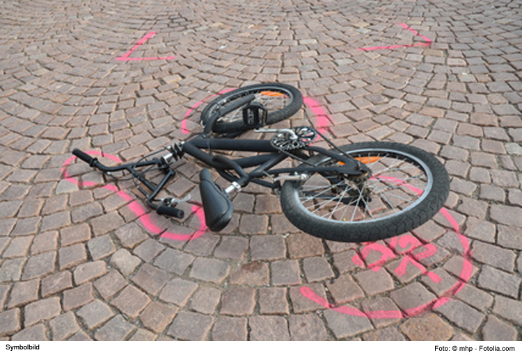 Auto gegen Fahrrad