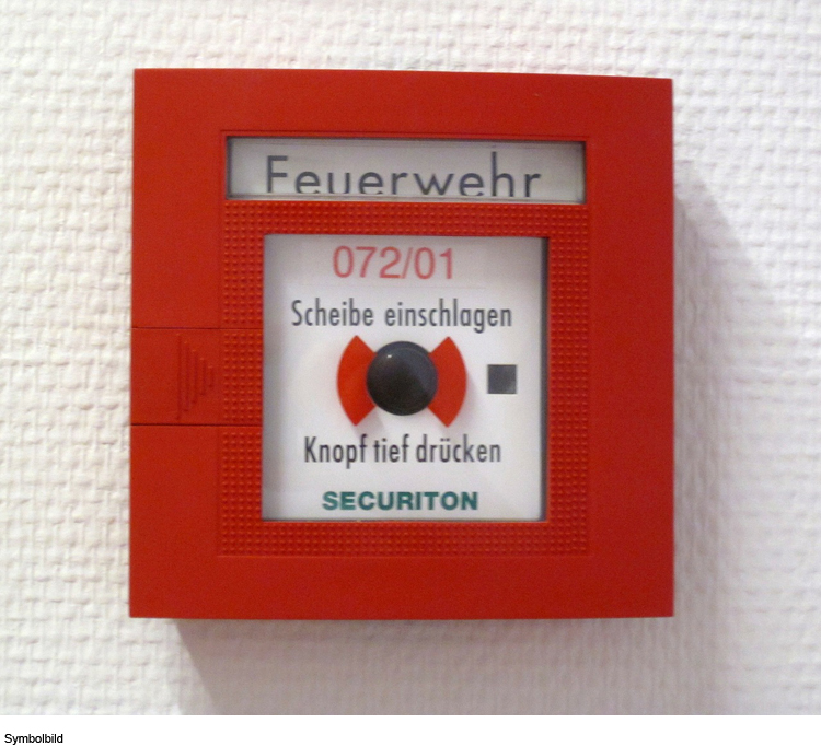 Feuermelder eingeschlagen