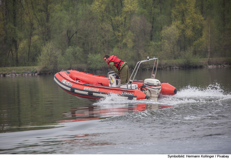 Wasserrettungseinsatz in Donau