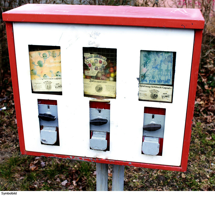 Kaugummiautomat gestohlen