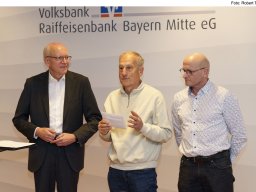 Volksbank Raiffeisenbank Bayern Mitte eG unterstützt Organisationen und Vereine