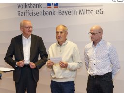 Volksbank Raiffeisenbank Bayern Mitte eG unterstützt Organisationen und Vereine