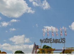 Aufbau des Ingolstädter Pfingstvolksfestes 2024