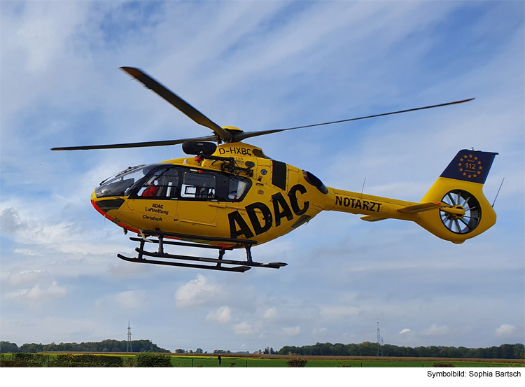 Autobahn nach Landung von Rettungshubschrauber gesperrt