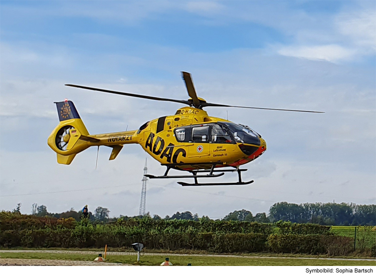 Baby (6 Monate) in Klinik geflogen